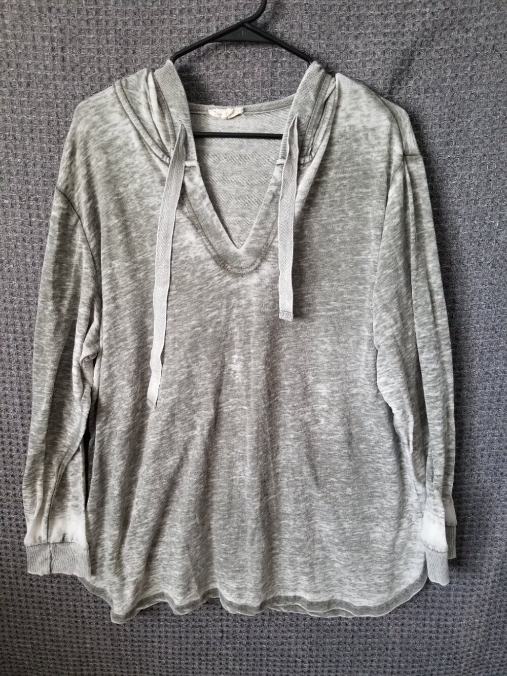 Jane and Delancey Gray Hooded Top Womens 1X